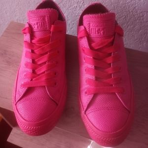 Rare pink leather converse